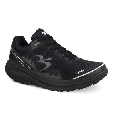 Gravity Defyer g-defy Mighty Walk New Walking Shoes for Men | Comfortable Orthopedic Shoes for Standing All Day | Patented VersoShock Technology | Wide Toe Box Black