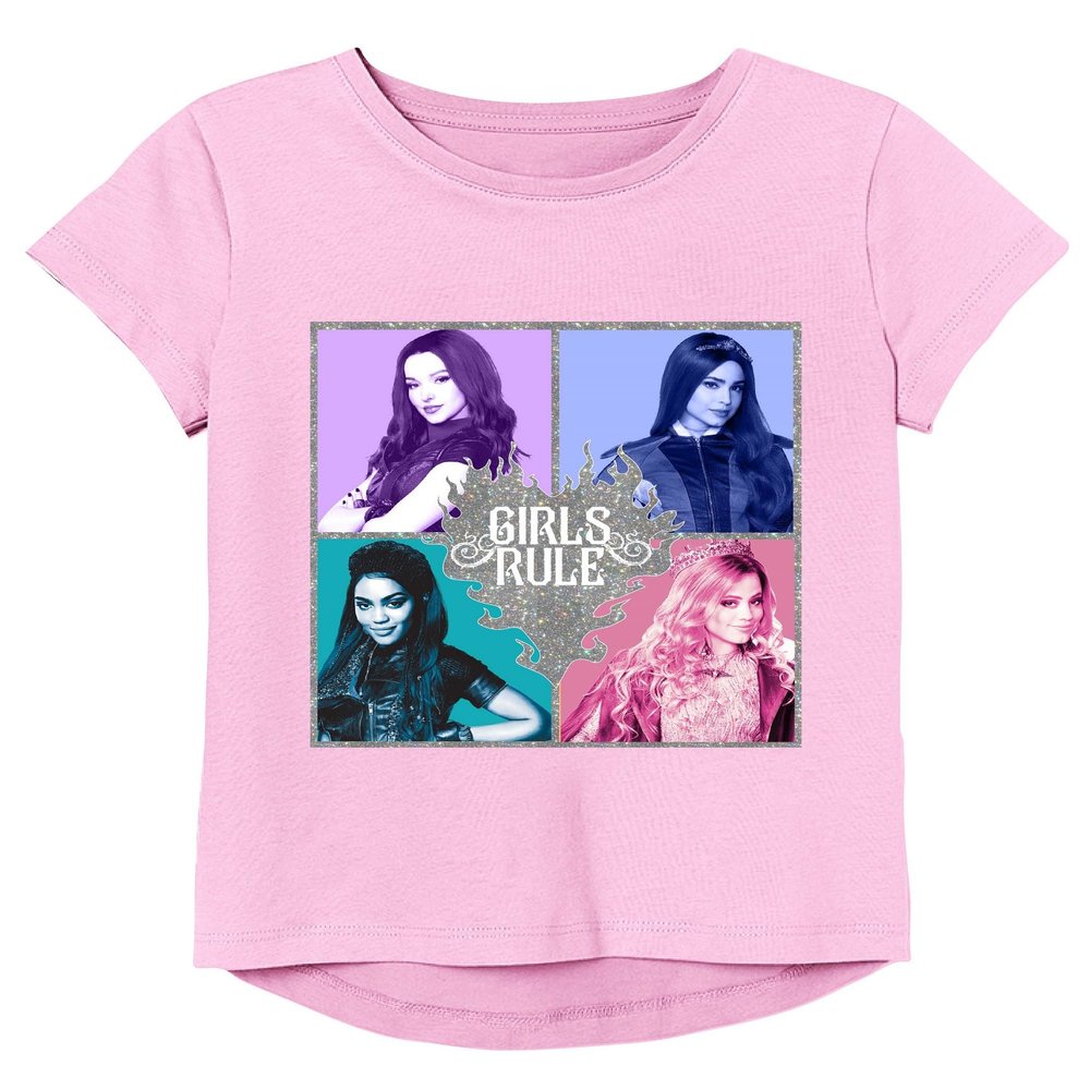 Disney Descendants Movie Mal, Evie, Audrey, Jane Short Sleeve Tee