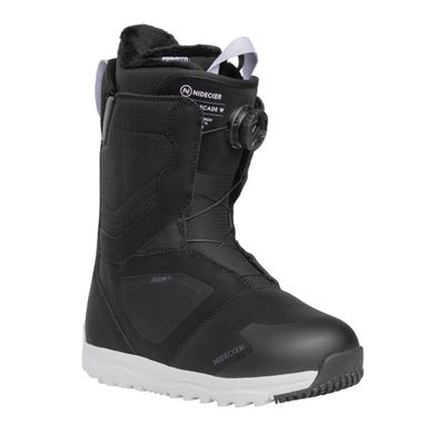 Nidecker Cascade W Boa Women Snowboard Boots, Black, 9.5