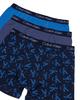 Calvin Klein Kids Boys' Modern Cotton Boxer Brief Underwear 3-Pack, Blue Ck Fractal/Blue Indigo/Captains Blue, Large view 2