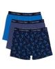 Calvin Klein Kids Boys' Modern Cotton Boxer Brief Underwear 3-Pack, Blue Ck Fractal/Blue Indigo/Captains Blue, Large view 3