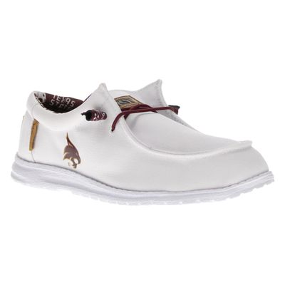 Vaccari Men's Nate White TSU Bobcats Slip-On Loafers | Comfortable & Light-Weight Casual Shoes - Size 13