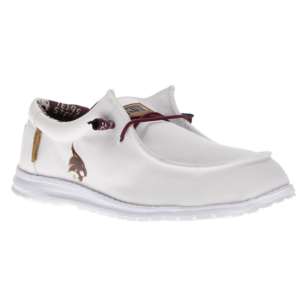 Vaccari Men's Nate White TSU Bobcats Slip-On Loafers | Comfortable & Light-Weight Casual Shoes - Size 13