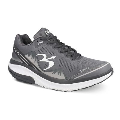 Gravity Defyer g-defy Mighty Walk New Walking Shoes for Men | Comfortable Orthopedic Shoes for Standing All Day | Patented VersoShock Technology | Wide Toe Box Midnight