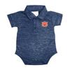 Two Feet Ahead Auburn Space Dye Short Sleeve Golf Polo Baby Bodysuit Creeper Newborn Infants (Auburn, 6 Months) view 1
