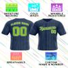 Custom Stripe Baseball Jerseys - Personalized Pinstripe Team Uniforms for Men, Women, Boys, Girls - Add Your Name, Number, Logo - Customized Baseball Shirts for Sports Fans, Teams, Events, Gifts view 4
