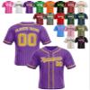 Custom Stripe Baseball Jerseys - Personalized Pinstripe Team Uniforms for Men, Women, Boys, Girls - Add Your Name, Number, Logo - Customized Baseball Shirts for Sports Fans, Teams, Events, Gifts view 1