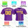 Custom Stripe Baseball Jerseys - Personalized Pinstripe Team Uniforms for Men, Women, Boys, Girls - Add Your Name, Number, Logo - Customized Baseball Shirts for Sports Fans, Teams, Events, Gifts view 4