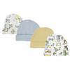 Bambini NC-0337 Baby Boys Caps White & Blue - Newborn - Pack of 4 view 1