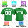 Custom Stripe Baseball Jerseys - Personalized Pinstripe Team Uniforms for Men, Women, Boys, Girls - Add Your Name, Number, Logo - Customized Baseball Shirts for Sports Fans, Teams, Events, Gifts view 4