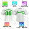 Custom Stripe Baseball Jerseys - Personalized Pinstripe Team Uniforms for Men, Women, Boys, Girls - Add Your Name, Number, Logo - Customized Baseball Shirts for Sports Fans, Teams, Events, Gifts view 2