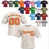 Custom Stripe Baseball Jerseys - Personalized Pinstripe Team Uniforms for Men, Women, Boys, Girls - Add Your Name, Number, Logo - Customized Baseball Shirts for Sports Fans, Teams, Events, Gifts view 1