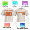 Custom Stripe Baseball Jerseys - Personalized Pinstripe Team Uniforms for Men, Women, Boys, Girls - Add Your Name, Number, Logo - Customized Baseball Shirts for Sports Fans, Teams, Events, Gifts view 2