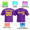 Custom Stripe Baseball Jerseys - Personalized Pinstripe Team Uniforms for Men, Women, Boys, Girls - Add Your Name, Number, Logo - Customized Baseball Shirts for Sports Fans, Teams, Events, Gifts view 4
