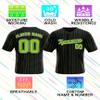 Custom Stripe Baseball Jerseys - Personalized Pinstripe Team Uniforms for Men, Women, Boys, Girls - Add Your Name, Number, Logo - Customized Baseball Shirts for Sports Fans, Teams, Events, Gifts view 4