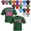 Custom Stripe Baseball Jerseys - Personalized Pinstripe Team Uniforms for Men, Women, Boys, Girls - Add Your Name, Number, Logo - Customized Baseball Shirts for Sports Fans, Teams, Events, Gifts view 1