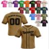 Custom Stripe Baseball Jerseys - Personalized Pinstripe Team Uniforms for Men, Women, Boys, Girls - Add Your Name, Number, Logo - Customized Baseball Shirts for Sports Fans, Teams, Events, Gifts view 1