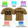 Custom Stripe Baseball Jerseys - Personalized Pinstripe Team Uniforms for Men, Women, Boys, Girls - Add Your Name, Number, Logo - Customized Baseball Shirts for Sports Fans, Teams, Events, Gifts view 4