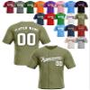 Custom Stripe Baseball Jerseys - Personalized Pinstripe Team Uniforms for Men, Women, Boys, Girls - Add Your Name, Number, Logo - Customized Baseball Shirts for Sports Fans, Teams, Events, Gifts view 1