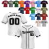 Custom Stripe Baseball Jerseys - Personalized Pinstripe Team Uniforms for Men, Women, Boys, Girls - Add Your Name, Number, Logo - Customized Baseball Shirts for Sports Fans, Teams, Events, Gifts view 1