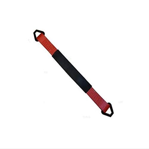 Bookazine 2 x 24 in. Axle Straps with Abrasive Sleeve & Delta Ring Red - 8 Piece