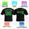 Custom Stripe Baseball Jerseys - Personalized Pinstripe Team Uniforms for Men, Women, Boys, Girls - Add Your Name, Number, Logo - Customized Baseball Shirts for Sports Fans, Teams, Events, Gifts view 4