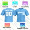 Custom Stripe Baseball Jerseys - Personalized Pinstripe Team Uniforms for Men, Women, Boys, Girls - Add Your Name, Number, Logo - Customized Baseball Shirts for Sports Fans, Teams, Events, Gifts view 4