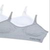 Calvin Klein Kids Girls' Seamless Wirefree Comfort Bralette Bra 2-Pack, Heather Gray/White, X-Large view 2