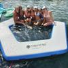 Inflatable Water Mat by Paradise Pad - 11ft Hexagon Floating Mat for Lake with Mesh | Water Hammock Floating Mats view 2