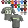 Custom Stripe Baseball Jerseys - Personalized Pinstripe Team Uniforms for Men, Women, Boys, Girls - Add Your Name, Number, Logo - Customized Baseball Shirts for Sports Fans, Teams, Events, Gifts view 1