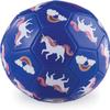 Crocodile Creek Kids Soccer Ball - Inflatable Rubber Ball for Kids Ages 4 and Up - for Indoor and Outdoor Sports - PVC-Free - Unicorn - 5.5-inch Diameter view 1