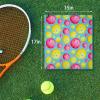 CEMGYIUK Microfiber Pickleball Towels with Carabiner Clip,Pickleball Towels Tennis Towels,Fashion Prints Funny Golf Towel,Pickleball Gifts,Tennis Gifts,Golf Gift for Women,Golf Accessories and Gifts view 2