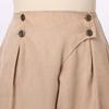 GRACEART Women's Renaissance Pants Pirate Pant Suede High Waist Double Breasted Medieval Pants Khaki view 3