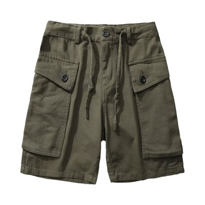Men's Loose Fit Cargo Shorts Lightweight Pocket Casual Outdoor Short Relaxed Fit Classic Hiking Short Pants (Green,Large)