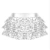 Linjinx Women's Metallic Skirted Shorts Cute Elastic Waistband Dance Culottes for Holiday Party Silver One Size view 4