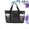 PACKOVE Large Capacity Beach Bag Mesh Tote Insulated Cooler Bag Outdoor for Supermarket Farmers Markets view 3
