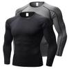 Men's Compression Shirts Long Sleeve Workout Baselayer Quick Dry Athletic T Shirts Sport Running Tops 1/2 Pack view 1