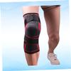 NOLITOY Elastic Compression Knee Brace Protector Sleeve for Sports Lightweight Knee Pad for Basketball Climbing and Outdoor Activities Red view 4