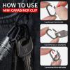 TISUR Titanium Key Chain Rings+Titanium Key Chain Clip Hook view 4