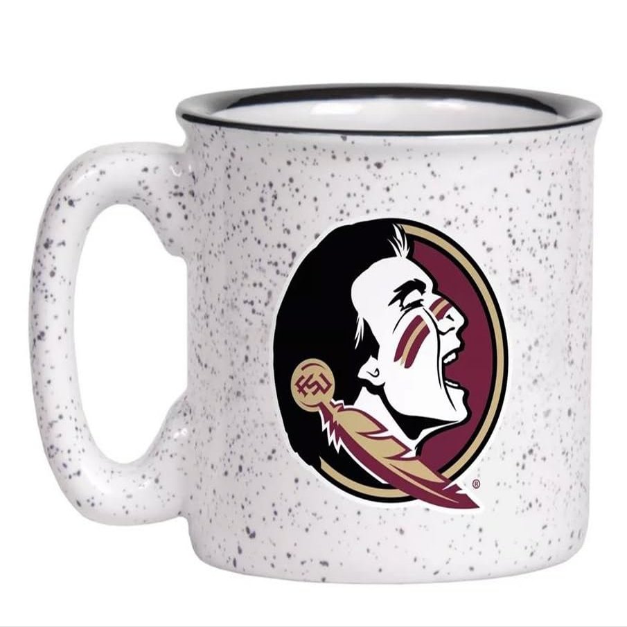 logobrands NCAA Campfire Style Large 15oz Coffee Mug, Extra Thick and Sturdy (Florida State Seminoles), 503-C15CM2-45
