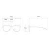 mincl Retro Square Rivets Sunglasses Men Fashion Dark Green Yellow Shades UV400 Trending Women Pilot Sun Glasses (blue) view 4