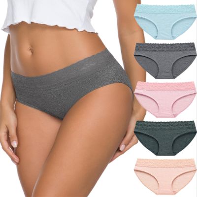 AYMEFF Women's Cotton Bikini Brief Underwear (Available in Plus Size), Multipacks(6002XL,Light)