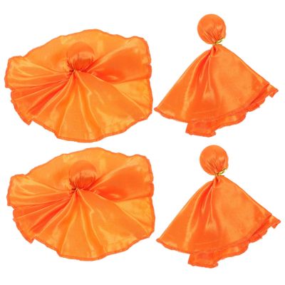 Yardwe Soccer Penalty Flag Kit 4pcs Football Flags Orange Sports Game Accessory Referee Kit