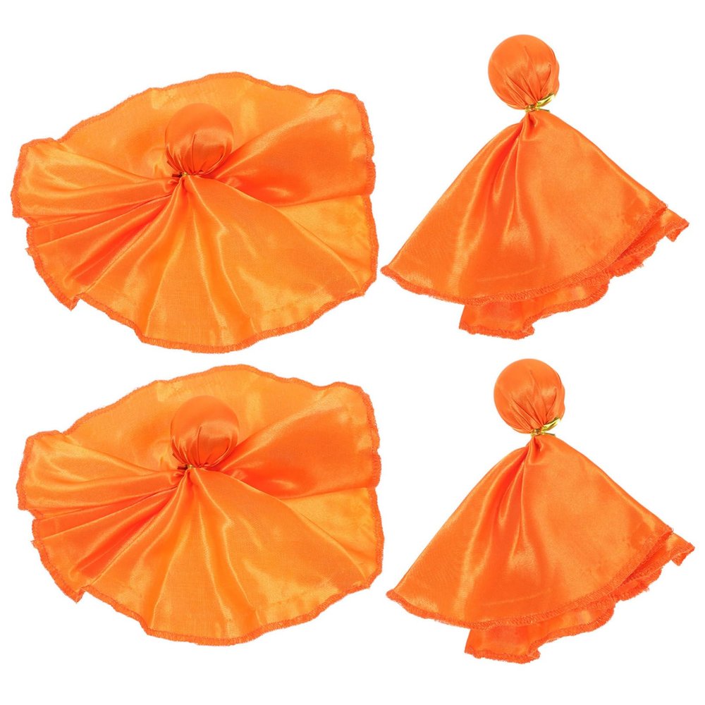Yardwe Soccer Penalty Flag Kit 4pcs Football Flags Orange Sports Game Accessory Referee Kit