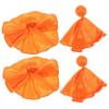 Yardwe Soccer Penalty Flag Kit 4pcs Football Flags Orange Sports Game Accessory Referee Kit