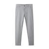JEsilunmaMY Men's Stretch Slim Tapered Pants Solid Color Casual Cropped Pants Workout Running Joggers Cotton Pencil Pants (Light Grey,29) view 1