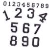 Happyyami 2sets Stickers for T-Shirt Decoration Self-Adhesive Sports Shirt Stickers Numbers for Helmets Jeans and Bags Versatile Clothing Repair Patches view 1