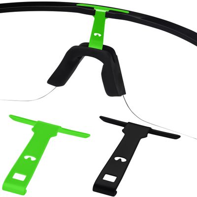 Betterun Black and Light Green Replacement Wicket for Oakley Sutro Lite OO9463/ Sutro Lite AF OO9463A/ Sutro Lite Sweep OO9465 (Vented)