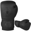 FISTRAGE Rigid Boxing Gloves Cowhide Leather Embossed Muay Thai Training Sparring Punching Bag Mitts Kickboxing Fighting Glove for Punch Bag (Black, 10 OZ) view 3