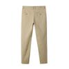 JEsilunmaMY Men's Stretch Slim Tapered Pants Solid Color Casual Cropped Pants Workout Running Joggers Cotton Pencil Pants (Khaki,34) view 2